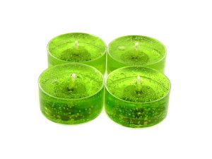 (image for) Sage and Citrus Scented Gel Candle Tea Lights - 4 pk.