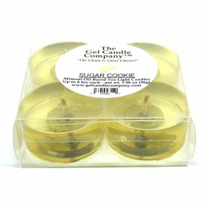 (image for) Sugar Cookie Scented Gel Candle Tea Lights - 4 pk.