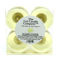 (image for) Sugar Cookie Scented Gel Candle Tea Lights - 4 pk.