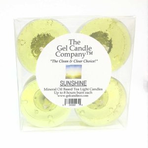 (image for) Sunshine Scented Gel Candle Tea Lights - 4 pk.