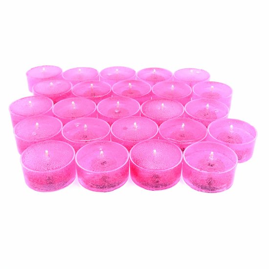 (image for) Watermelon Scented Gel Candle Tea Lights - 4 pk.