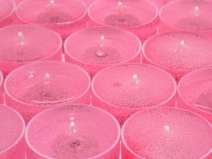 (image for) Watermelon Scented Gel Candle Tea Lights - 4 pk.