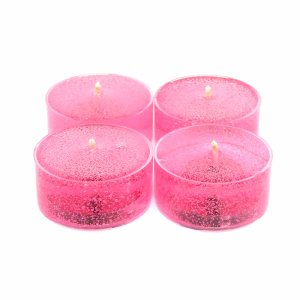 (image for) Watermelon Scented Gel Candle Tea Lights - 4 pk.
