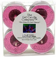 Lovespell Inspired Scented Gel Candle Tea Lights - 4 pk. (image for) Lovespell Inspired Scented Gel Candle Tea Lights - 4 pk.