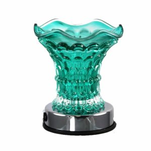 (image for) Teal Glass Touch Activation Warmer Diffuser
