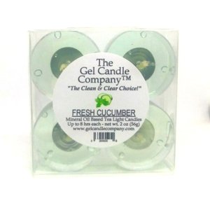 (image for) Meyer Lemon Scented Gel Candle Tea Lights - 4 pk.