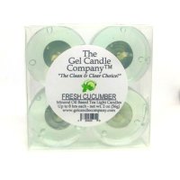 (image for) Meyer Lemon Scented Gel Candle Tea Lights - 4 pk.