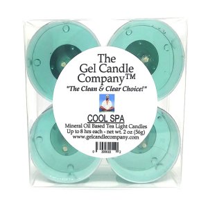 (image for) Cool Spa Scented Gel Candle Tea Lights - 4 pk.