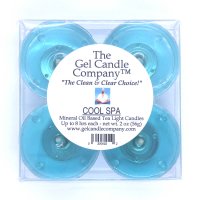 (image for) Cool Spa Scented Gel Candle Tea Lights - 4 pk.