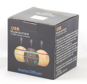 (image for) Color Changing Ultrasonic Diffuser - Brown Wood Design