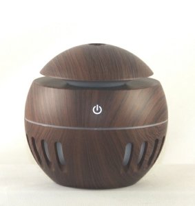 (image for) Color Changing Ultrasonic Diffuser - Brown Wood Design