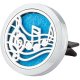 (image for) Musical Notes Stainless Steel Aroma Vent Diffuser 38mm With Pads