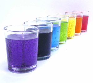 (image for) Seven Chakra Colors Unscented Votive Candles