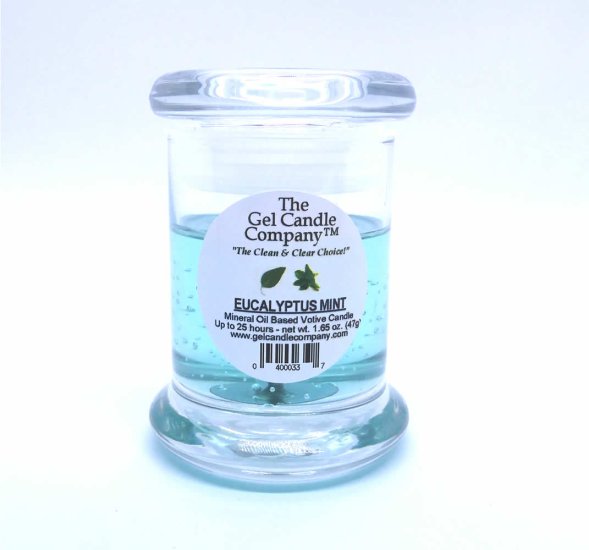 (image for) Eucalyptus Mint Scented Gel Candle Votive