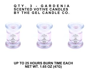 (image for) Gardenia Scented Gel Candle Votive