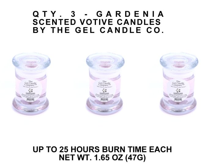 (image for) Gardenia Scented Gel Candle Votive