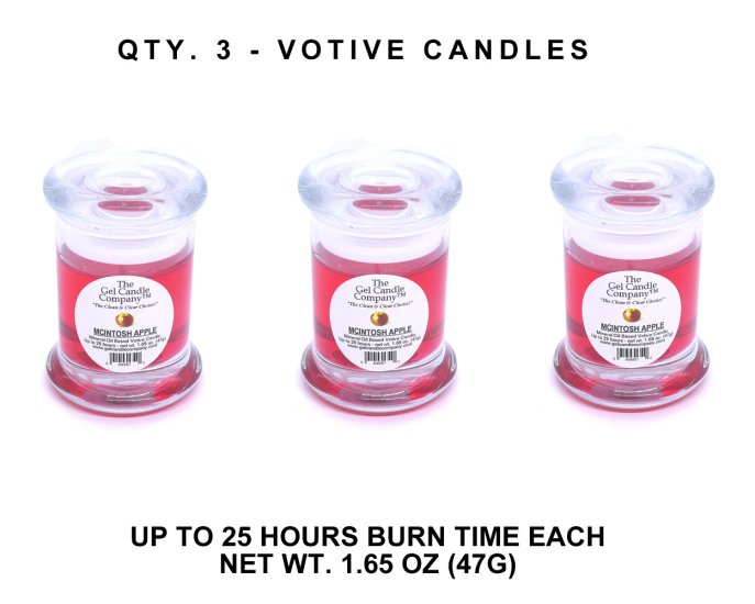 (image for) Mcintosh Apple Scented Gel Candle Votive