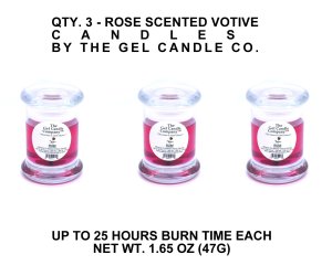 (image for) Rose Scented Gel Candle Votive