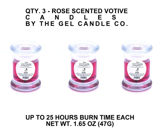 (image for) Rose Scented Gel Candle Votive