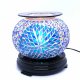 (image for) Elegant Cracked Glass Aroma Lamp Diffuser Warmer Blue Starburst