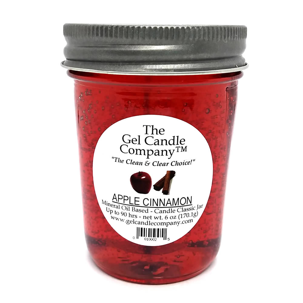 Apple Cinnamon 90 Hour Gel Candle Classic Jar - Click Image to Close