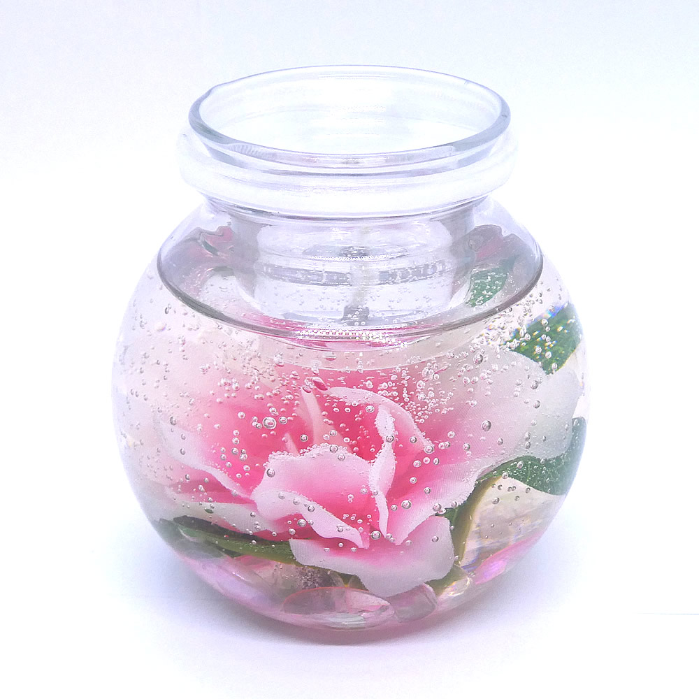 Azalea Forever Candle With Package Of 4 Gel Tea Lights