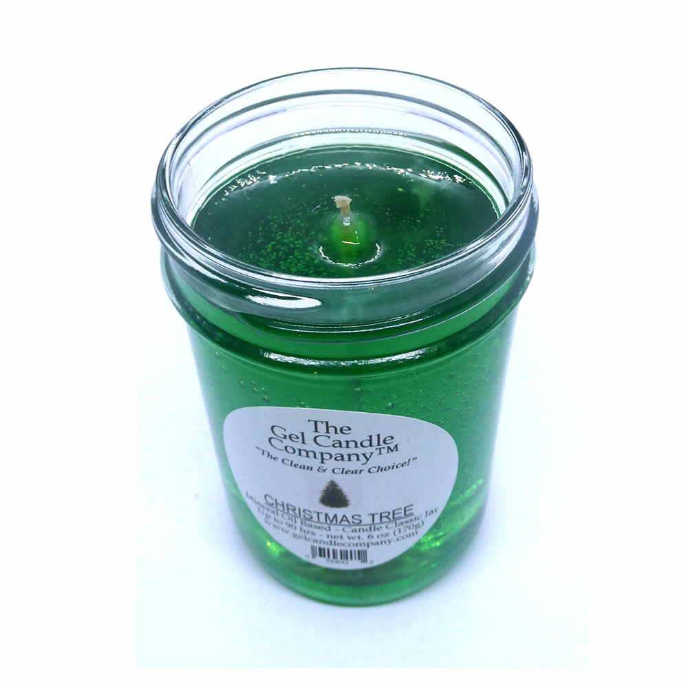 Christmas Tree 90 Hour Gel Candle Classic Jar - Click Image to Close