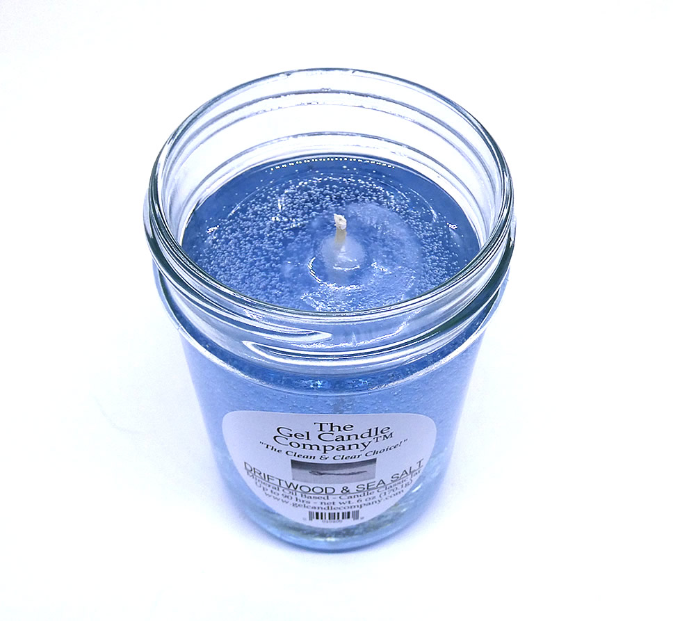 Driftwood And Sea Salt 90 Hour Gel Candle Classic Jar - Click Image to Close