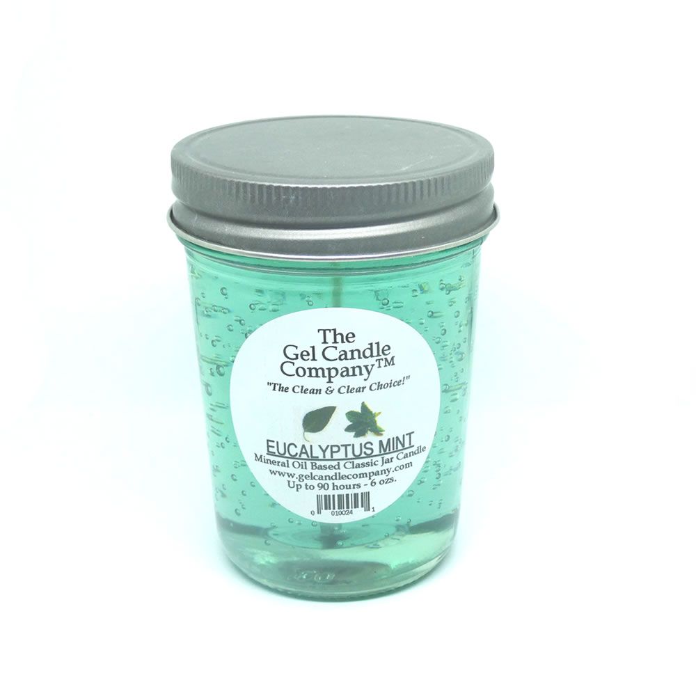 Eucalyptus Mint 90 Hour Gel Candle Classic Jar - Click Image to Close