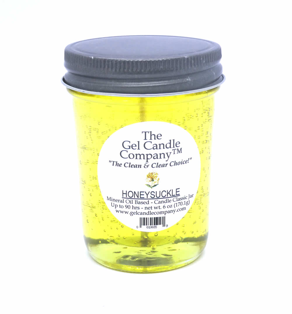 Honeysuckle 90 Hour Gel Candle Classic Jar - Click Image to Close