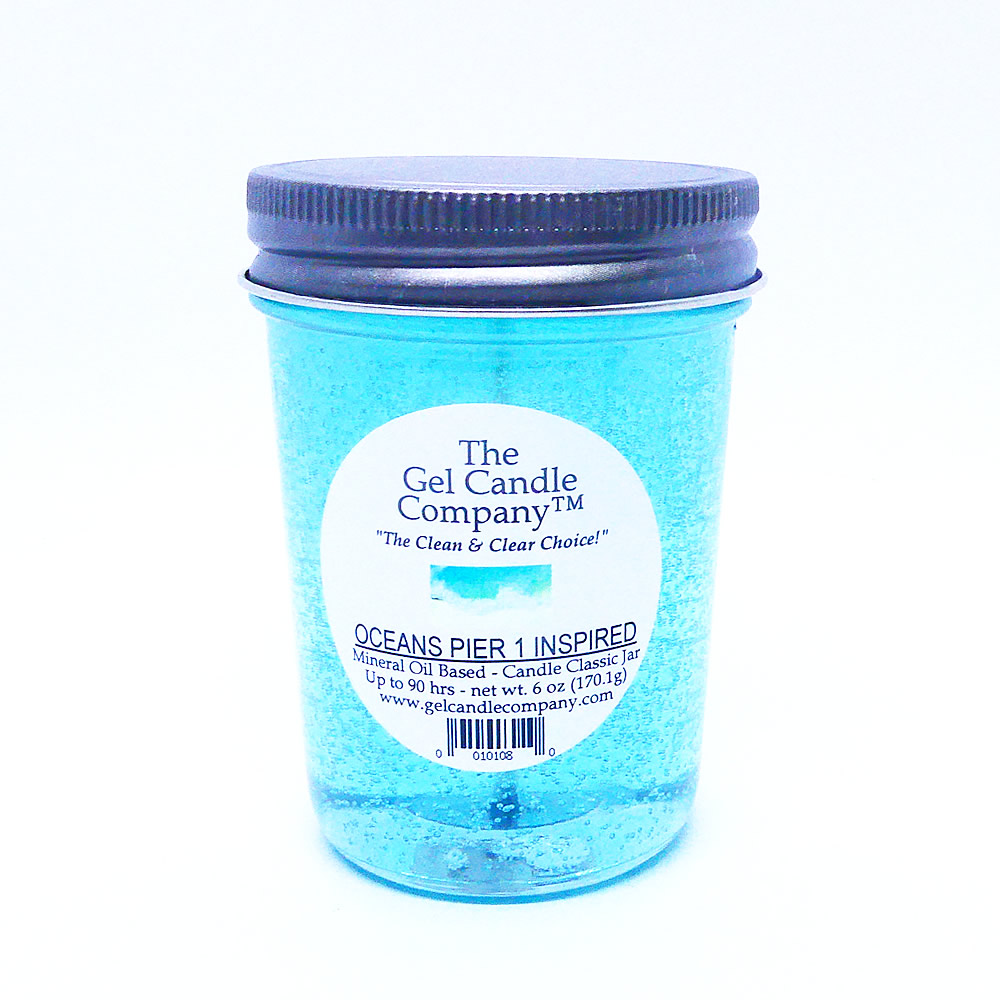(image for) Oceans Pier 1 Inspired 90 Hour Gel Candle Classic Jar