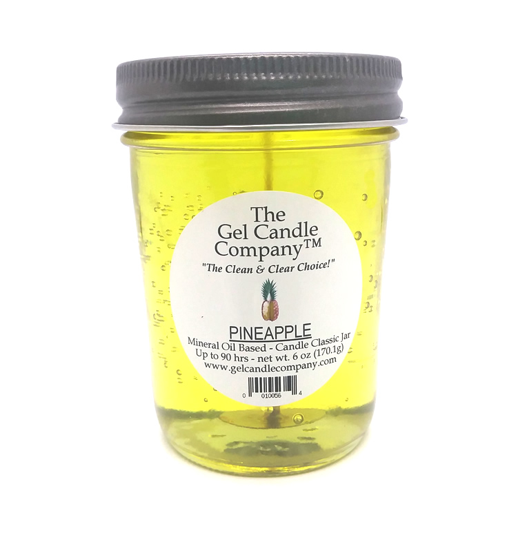 Pineapple 90 Hour Gel Candle Classic Jar - Click Image to Close