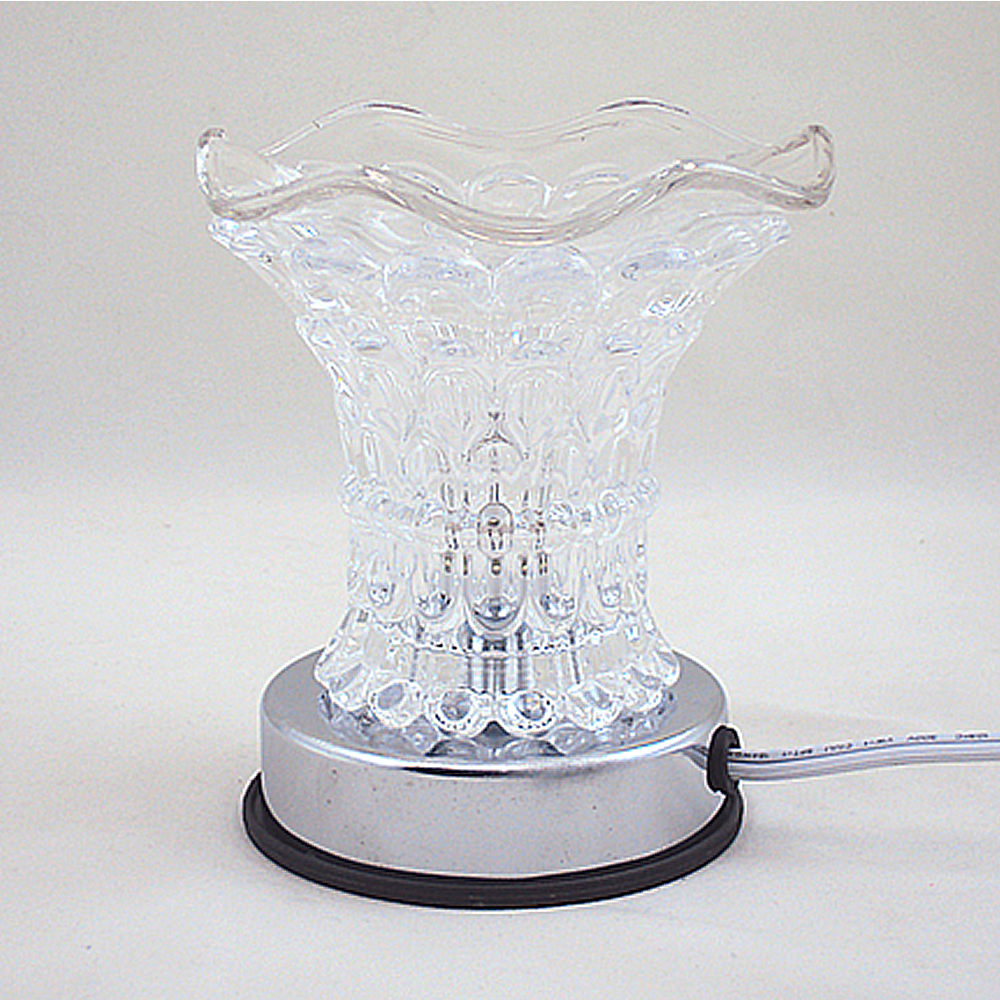 Crystal Clear Glass Touch Activation Aroma Warmer - Click Image to Close