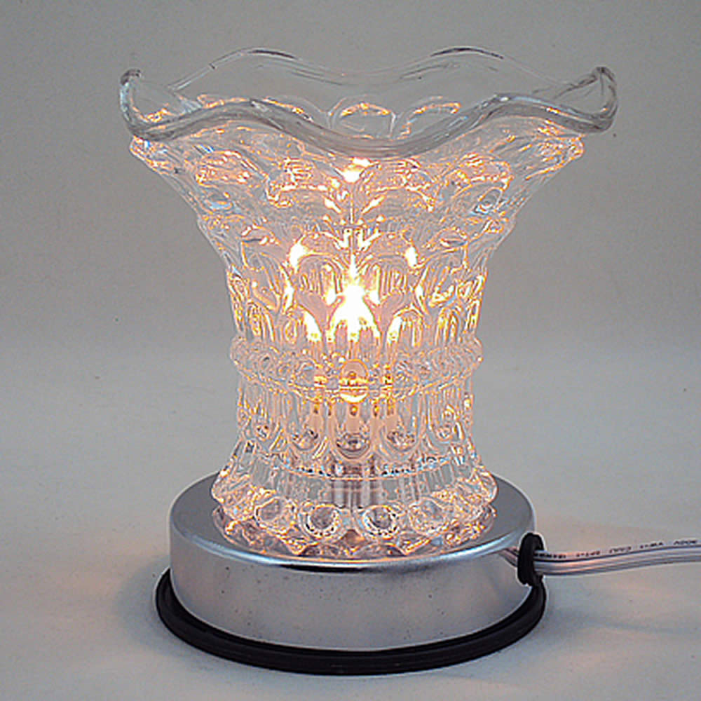 Crystal Clear Glass Touch Activation Aroma Warmer : The Gel Candle
