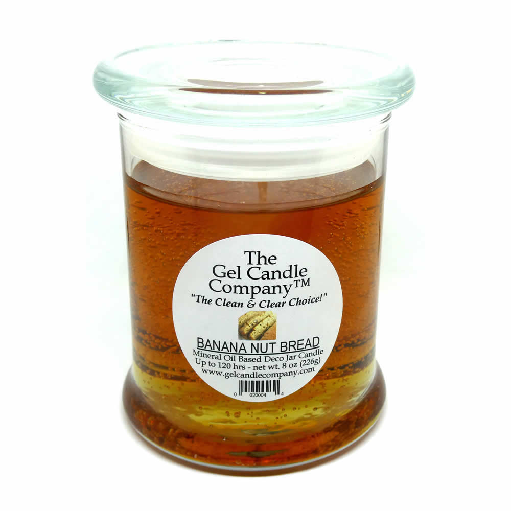Banana Nut Bread Scented Gel Candle up to 120 Hour Deco Jar - Click Image to Close