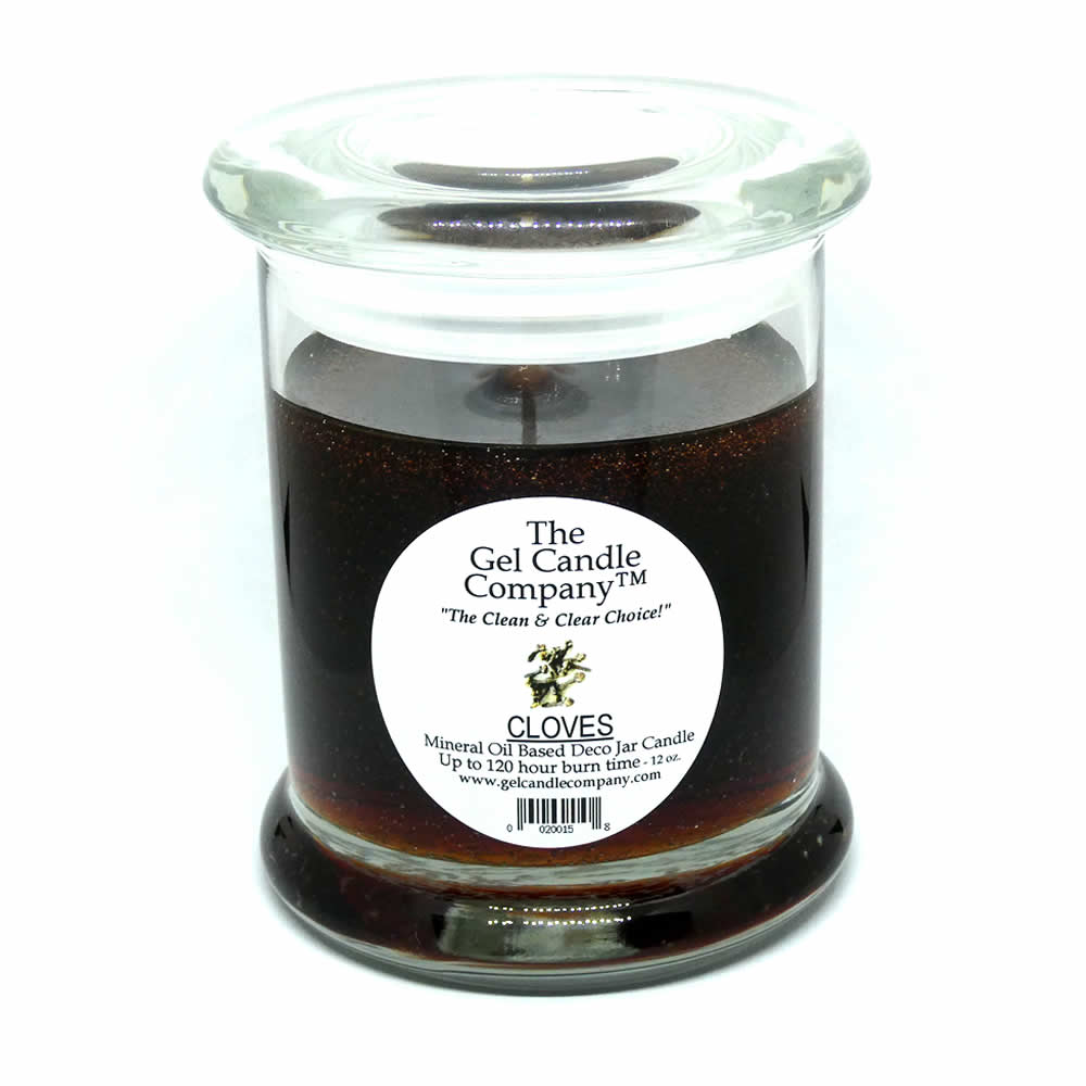 Cloves Scented Gel Candle up to 120 Hour Deco Jar - Click Image to Close