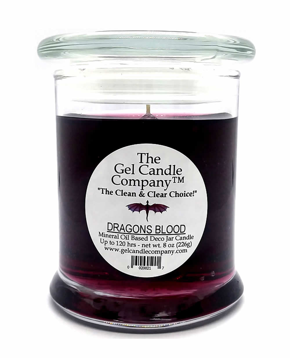 (image for) Dragons Blood Scented Gel Candle up to 120 Hour Deco Jar