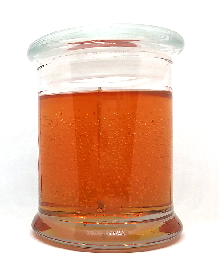 Georgia Peach Scented Gel Candle up to 120 Hour Deco Jar - Click Image to Close