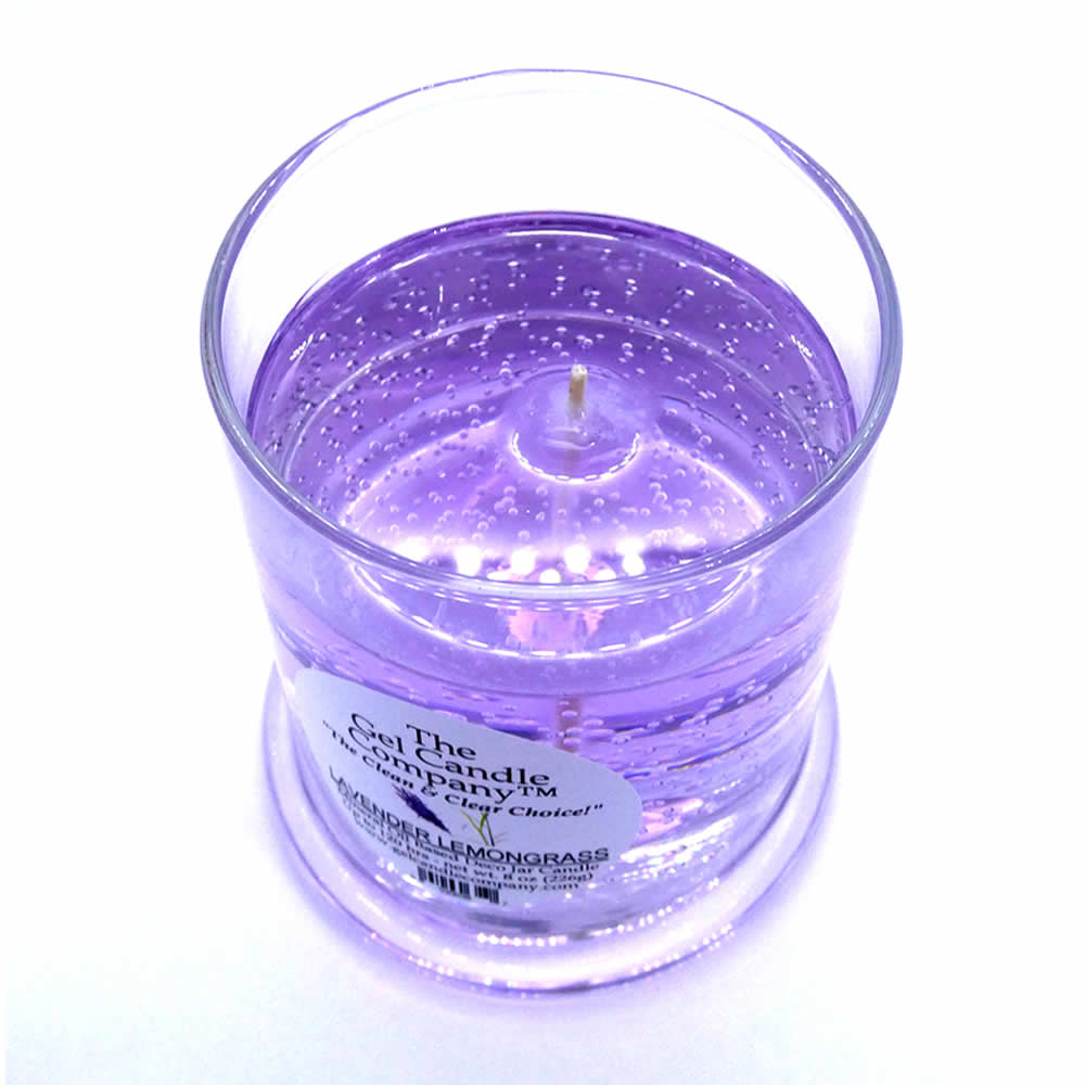 Lavender & Lemongrass Scented Gel Candle up to 120 Hour Deco Jar