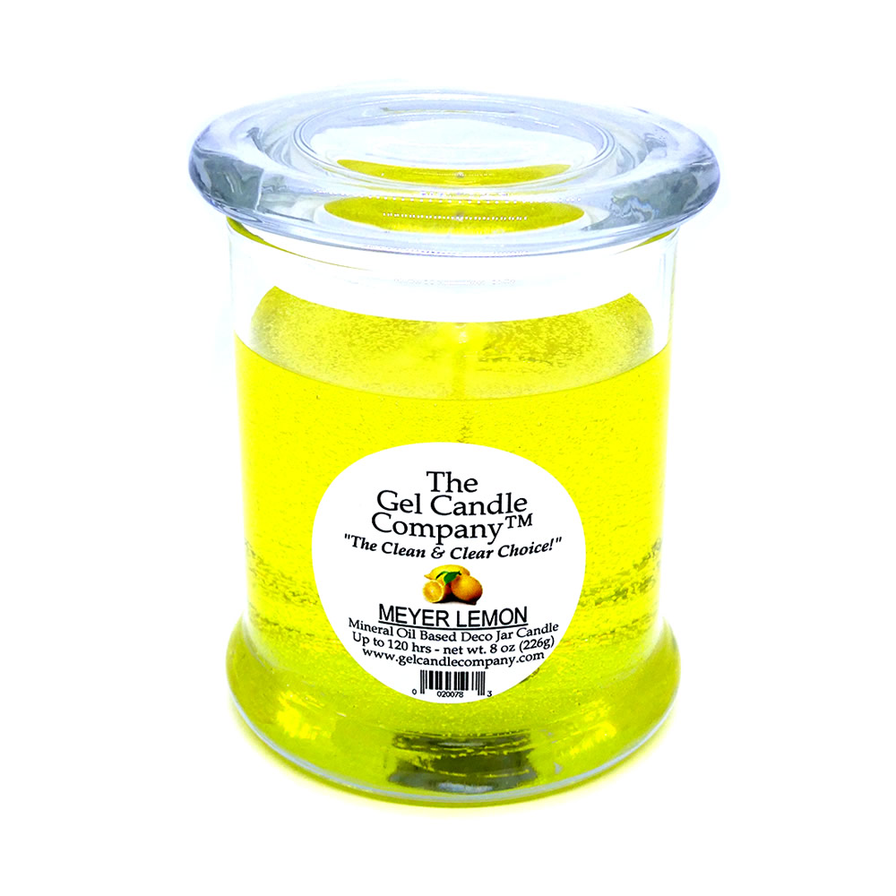 (image for) Meyer Lemon Scented Gel Candle up to 120 Hour Deco Jar