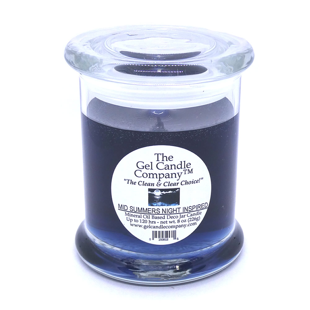Mid Summer's Night Inspired Scented Gel Candle up to 120 Hr Deco - Click Image to Close
