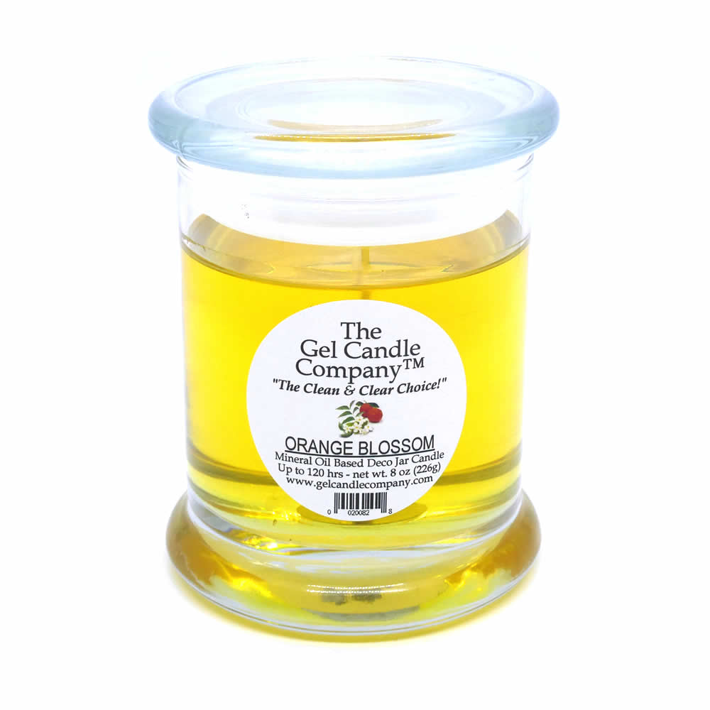 (image for) Orange Blossom Scented Gel Candle up to 120 Hour Deco Jar
