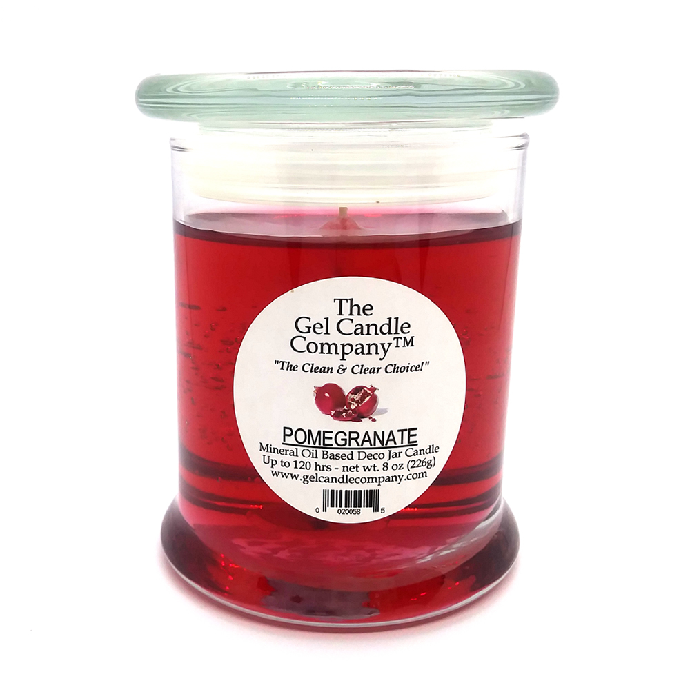 (image for) Pomegranate Scented Gel Candle up to120 Hour Deco Jar
