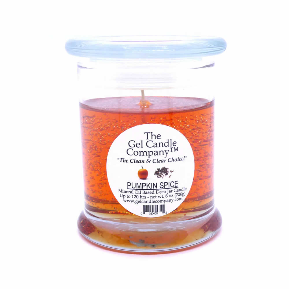 Pumpkin Spice Scented Gel Candle up to 120 Hour Deco Jar