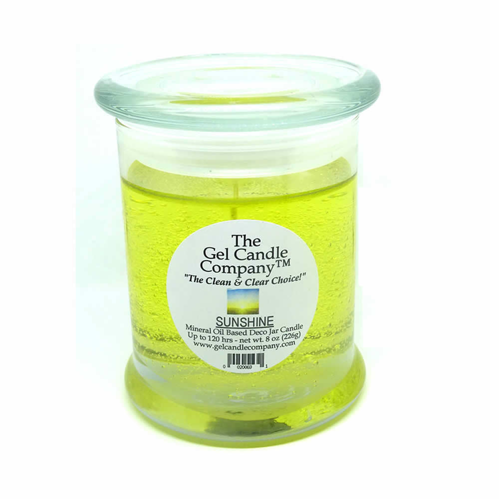 Sunshine Scented Gel Candle up to 120 Hour Deco Jar - Click Image to Close