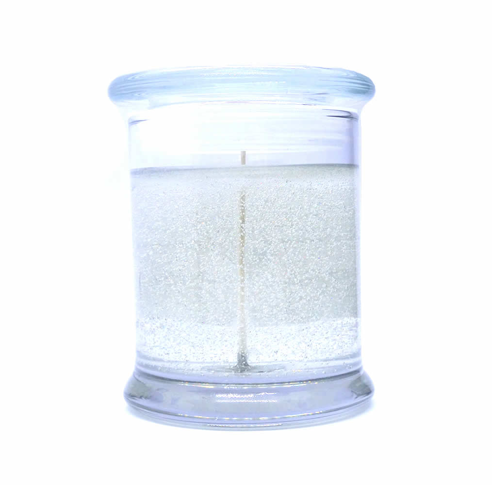 White Diamonds Scented Gel Candle up to 120 Hour Deco Jar - Click Image to Close