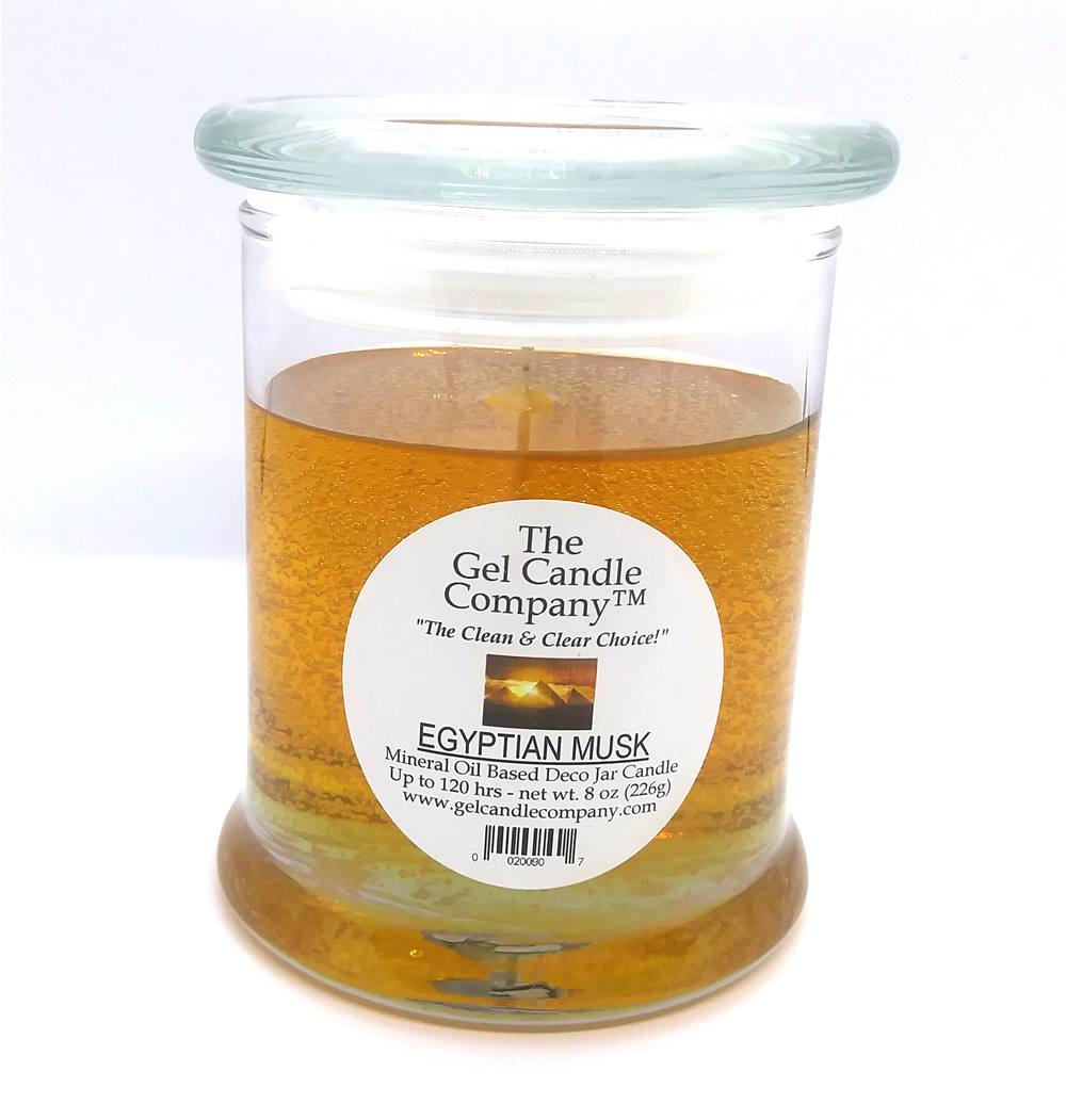 (image for) Egyptian Musk Scented Gel Candle up to 120 Hour Deco Jar