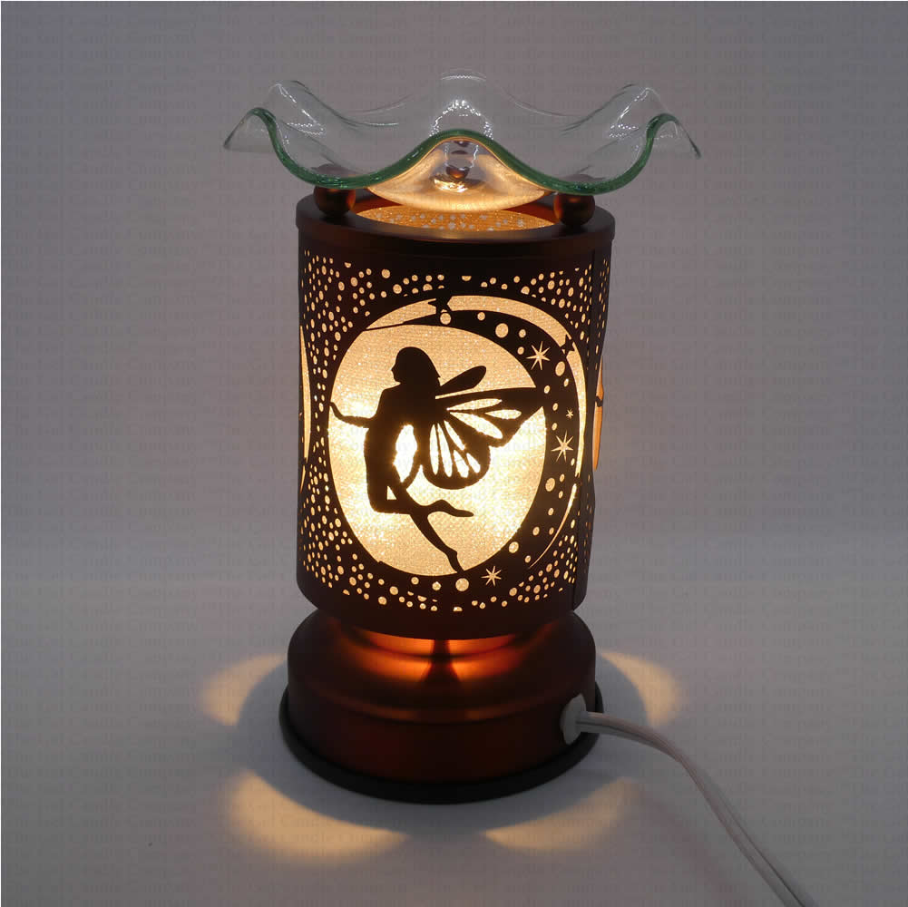 Fairy Bronze Finish Touch Aroma Lamp Warmer for Oils Melts - Click Image to Close