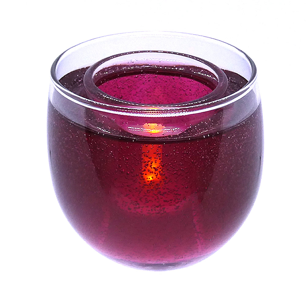 Flameless Flickering LED Merlot Wine Candle - Click Image to Close