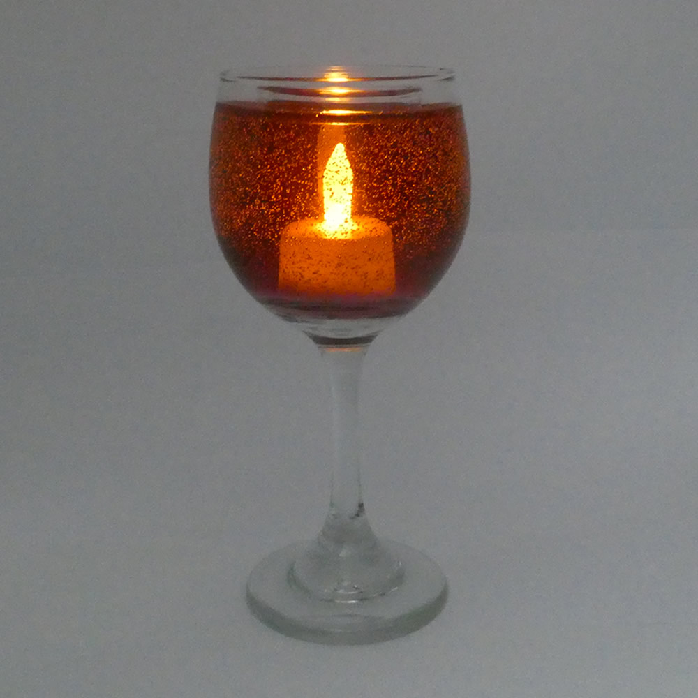 Flameless Flickering LED Merlot Wine Candle